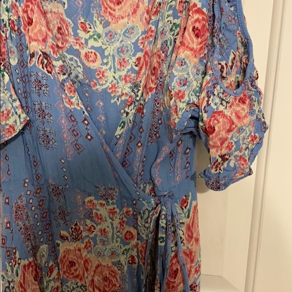 Off the shoulder floral tie waist dress - Picture 4 of 4
